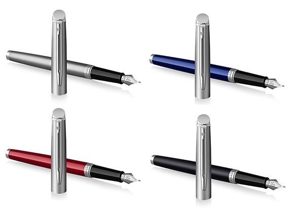 Waterman Hemisphere Stainless Cap Fountain Pen